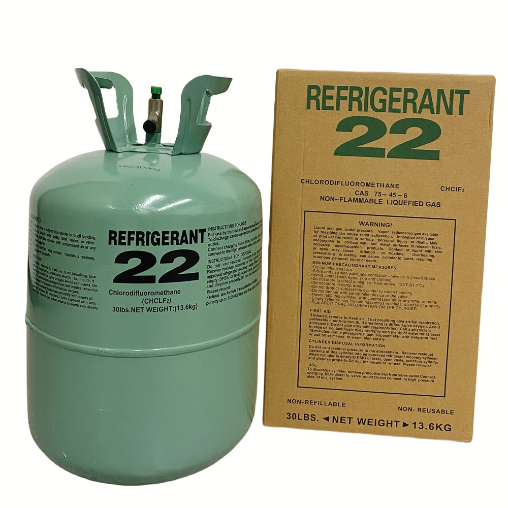 Limited stock - 100% New, Factory-sealed R22 22lbs/30lbs Refrigerants Virgin
