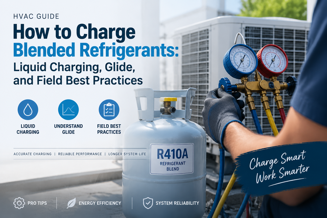 How to Charge Blended Refrigerants: Liquid Charging, Glide, and Field Best Practices