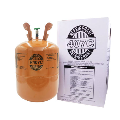 25LB R-407C Freon Refrigerant – Sealed