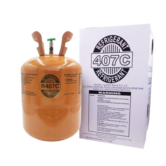 25LB R-407C Freon Refrigerant – Sealed