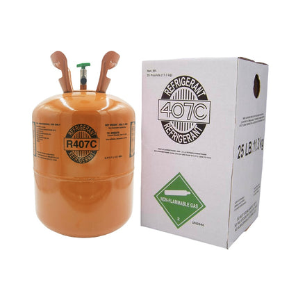 25LB R-407C Freon Refrigerant – Sealed