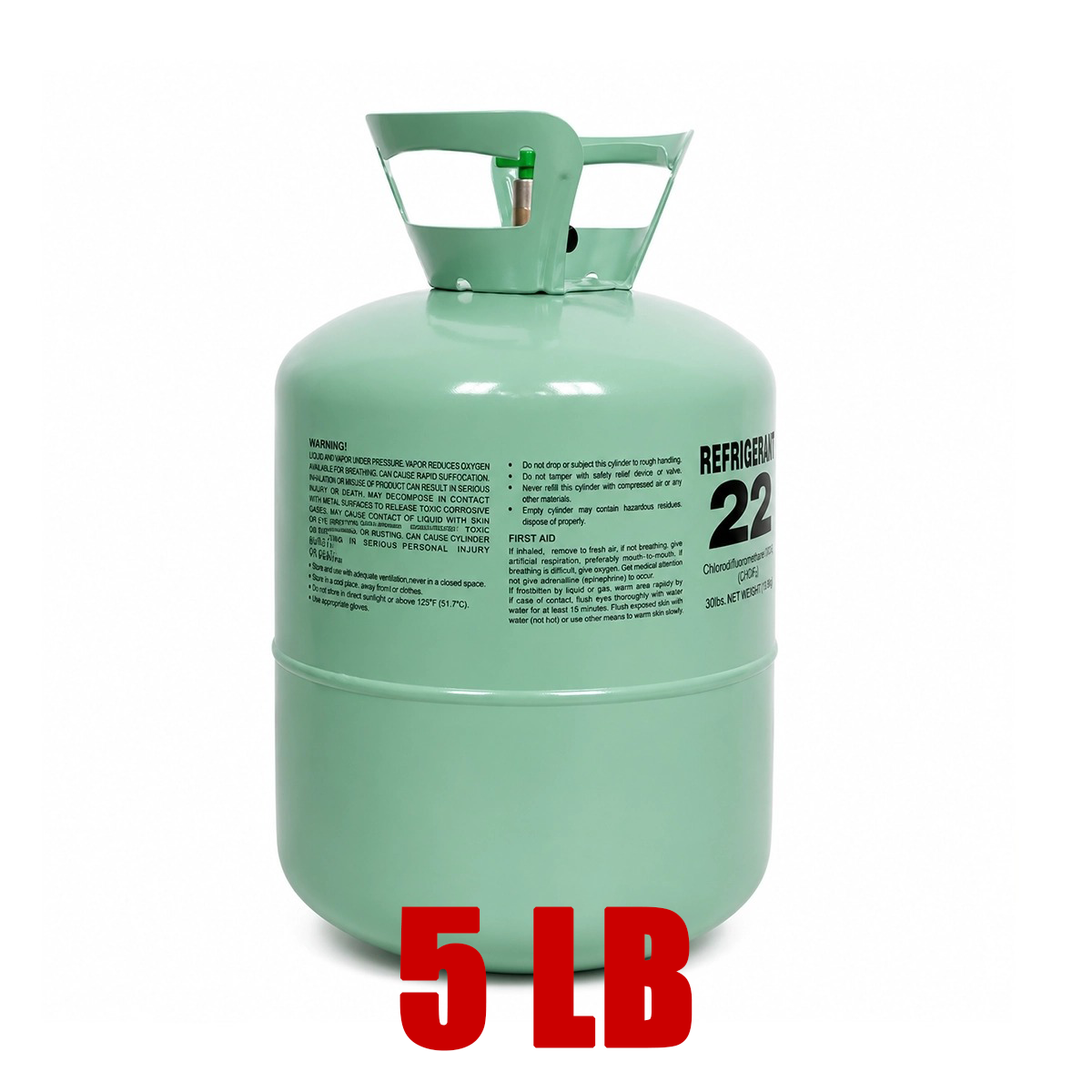 5LB R22 Refrigerant for Air Conditioners – Steel Cylinder Packaging Tank