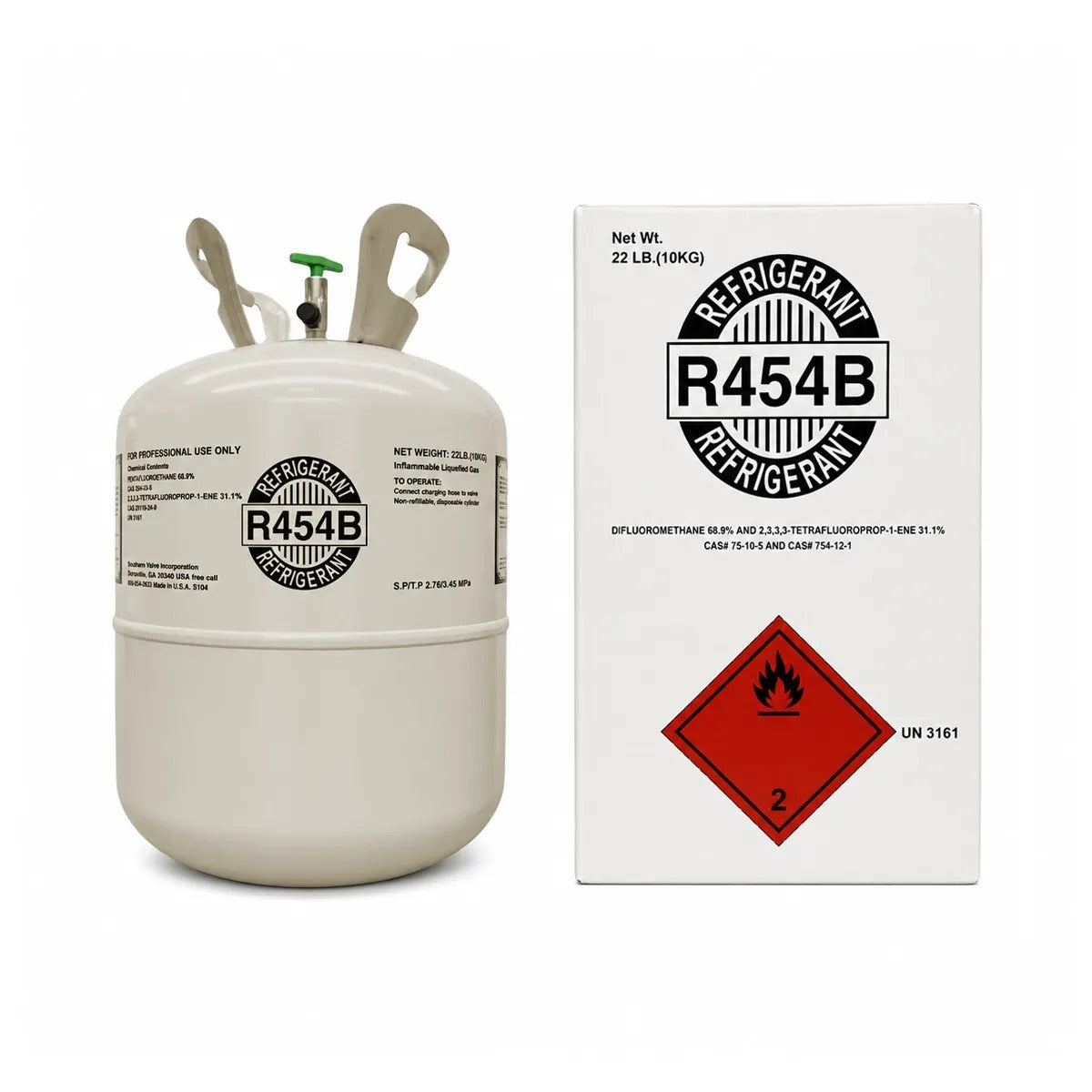 20.9LB R454B Refrigerant for Air Conditioners - Steel Cylinder Packaging Tank