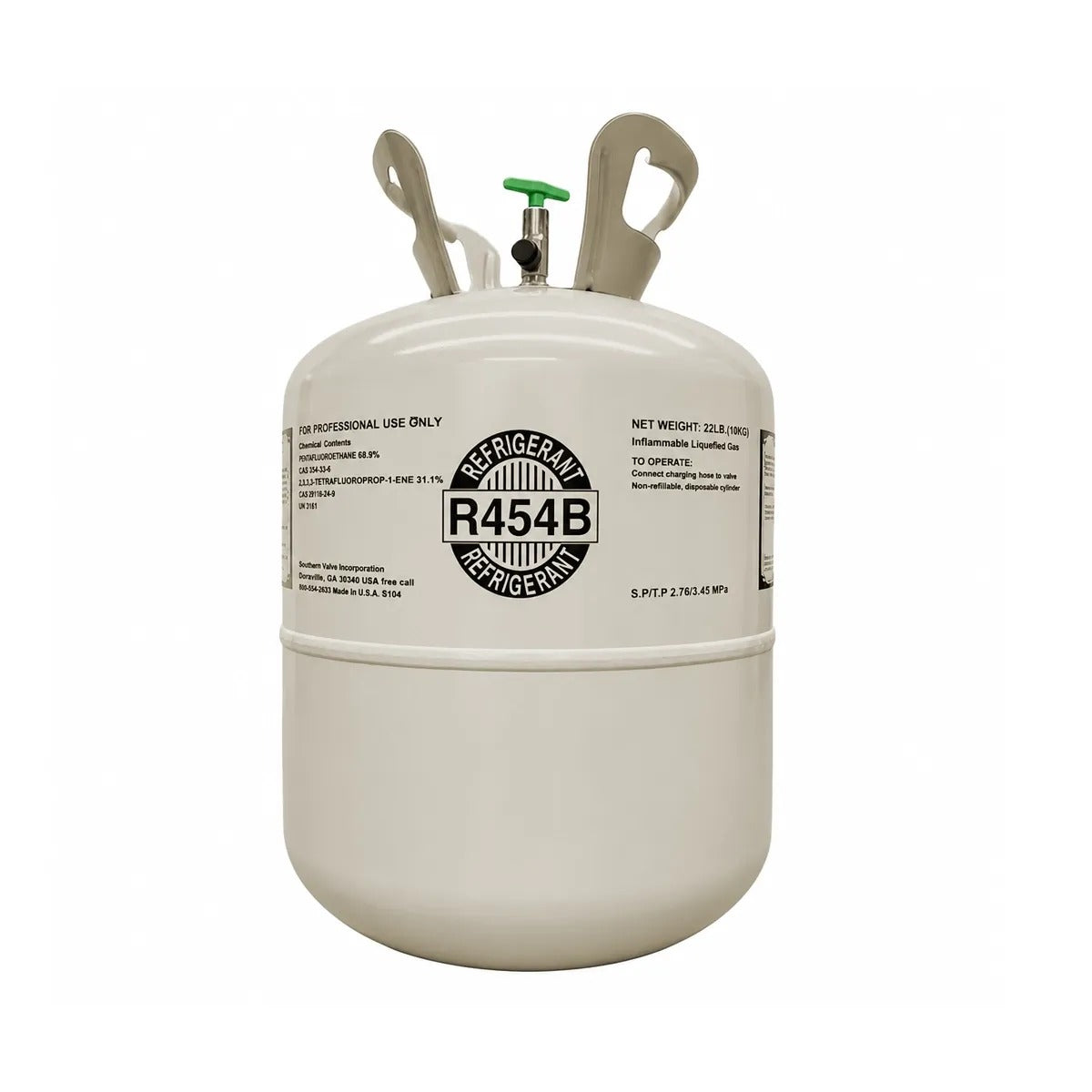 20.9LB R454B Refrigerant for Air Conditioners - Steel Cylinder Packaging Tank