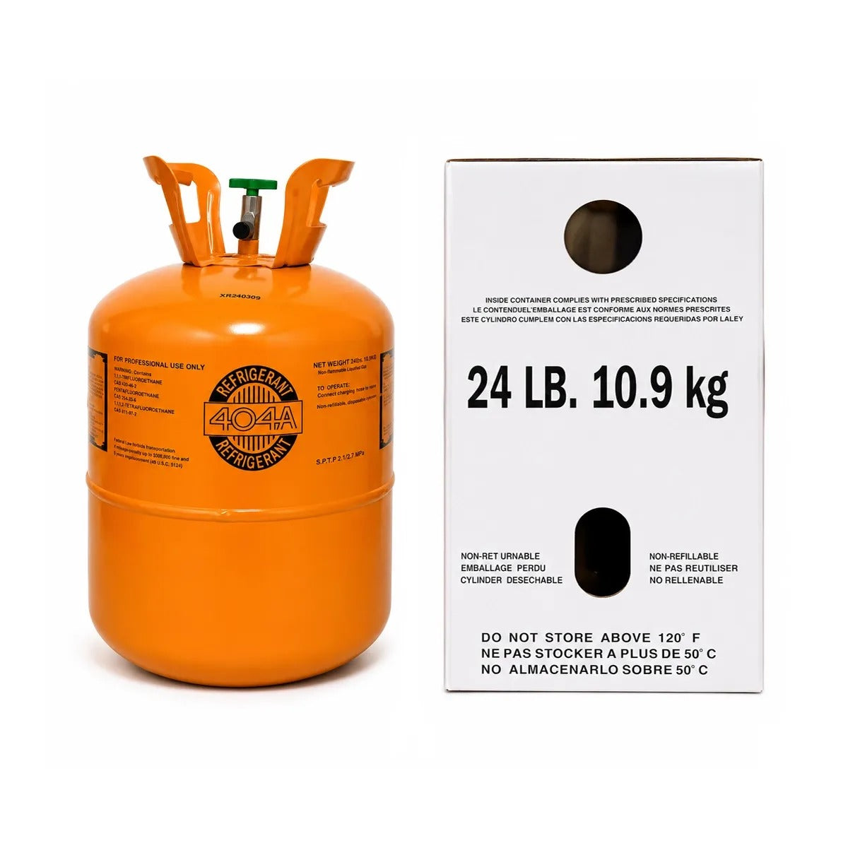 24LB R404A Refrigerant for Refrigeration Equipment - Steel Cylinder Packaging Tank