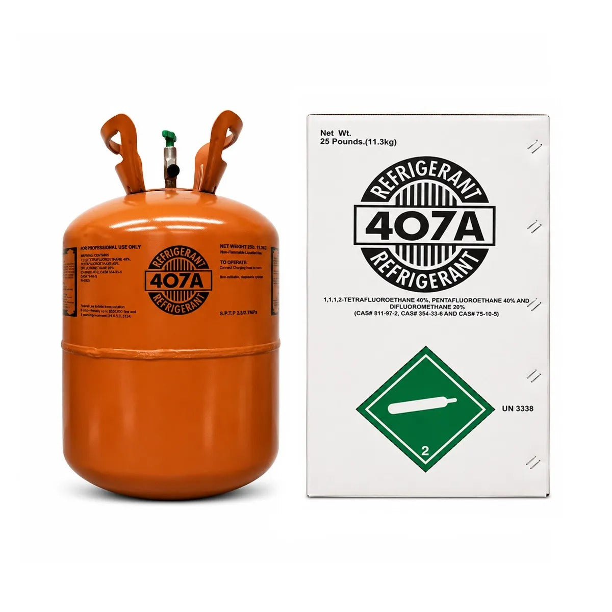 25LB R407A Refrigerant Gas – High Performance for HVAC Cooling