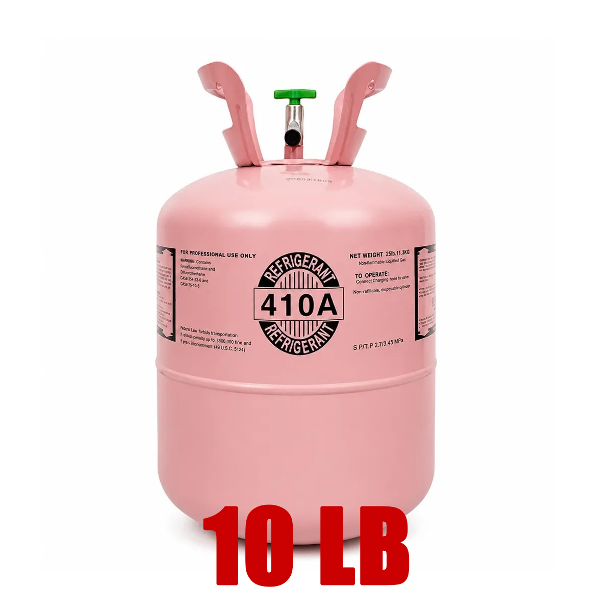10LB R410A Refrigerant for Air Conditioners - Steel Cylinder Packaging Tank