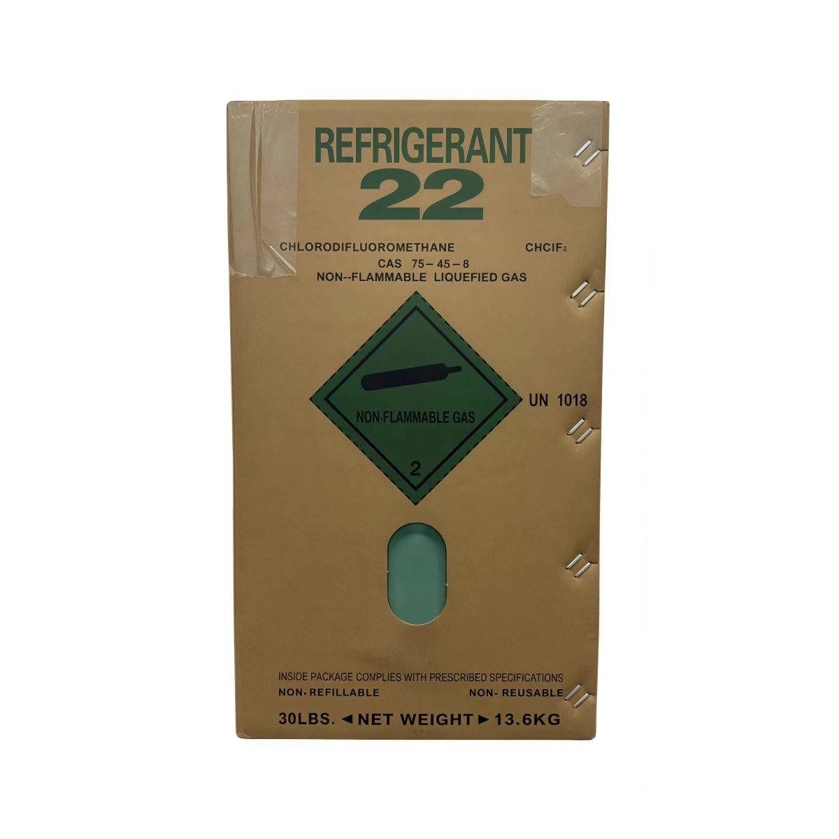 22LB R22 Refrigerant Freon for Air Conditioners – Steel Cylinder Packaging Tank