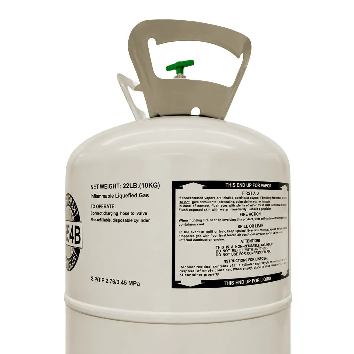20.9LB R454B Refrigerant for Air Conditioners - Steel Cylinder Packaging Tank