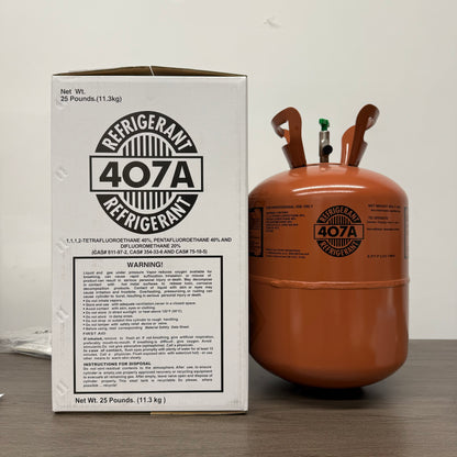 R-407A 25LB Freon Gas – Factory Sealed