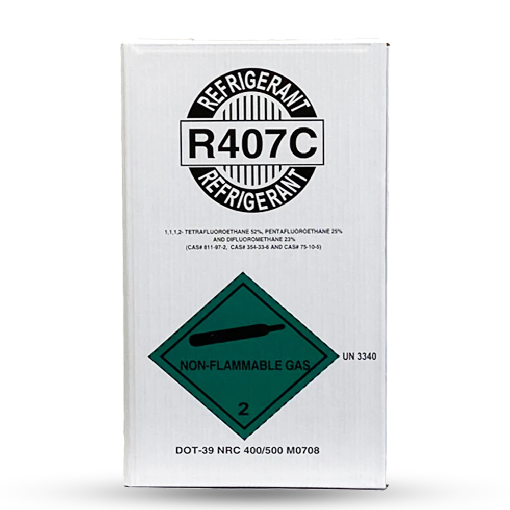 25LB R407C Refrigerant GAS High-Performance for HVAC Refrigeration Systems Packaging Tank
